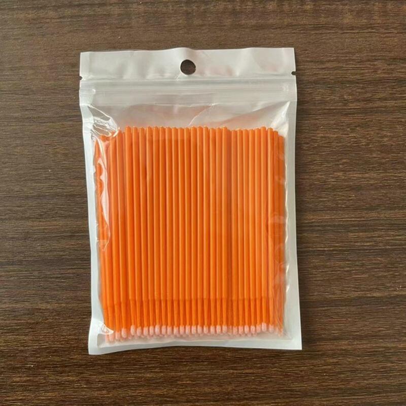 Mini coton-tiges pour micro-applicateur de brosse, 100 pièces, pour les soins personnels