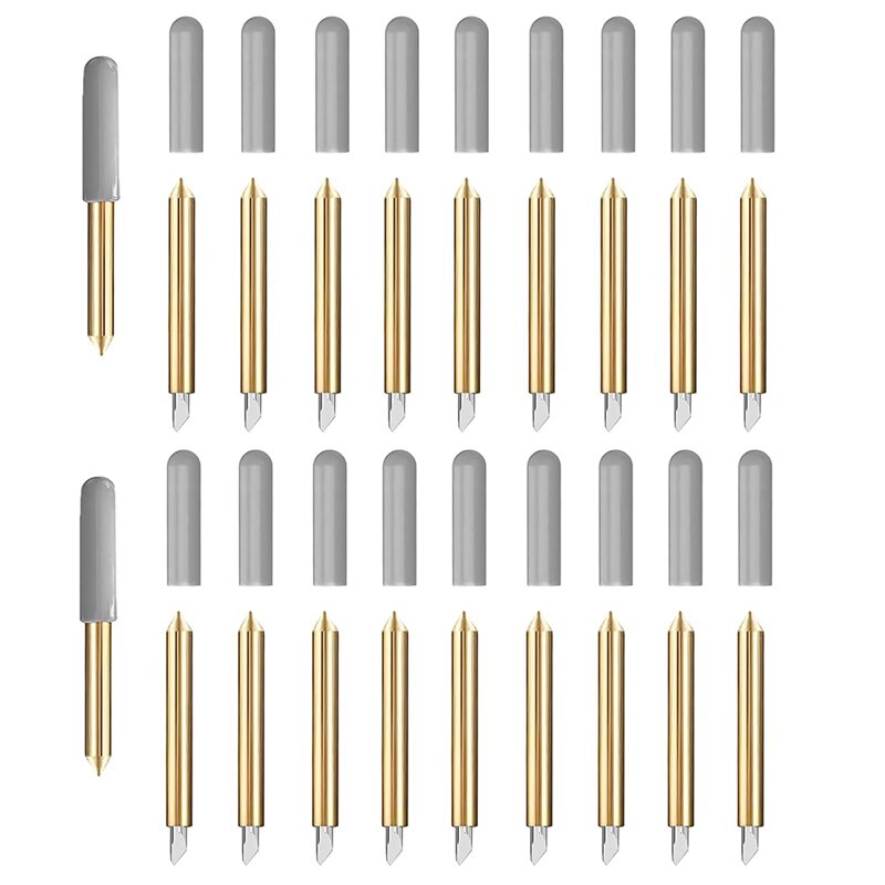 20 Stück Premium Fine Point Blade kompatibel für Cricut Maker 3/Hersteller/erkunden 3/erkunden Luft 2/Luft/One/Venture Ersatzteile