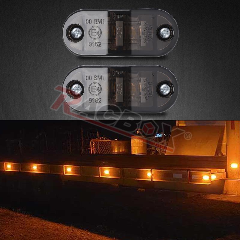 ไฟรถพ่วง LED 12V 24V ไฟท้ายเครื่องหมายด้านข้างกันน้ำหลอดไฟขับด้านนอกสำหรับรถบรรทุกเรือกึ่งพ่วง