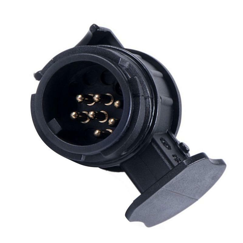 12V wtyczka przyczepy Adapter 13 do 7 Pin przyczepy RV złącze wtykowe odporne na warunki atmosferyczne wodoodporny Mini zatyczki do podstawka lampy Adapter akcesoria
