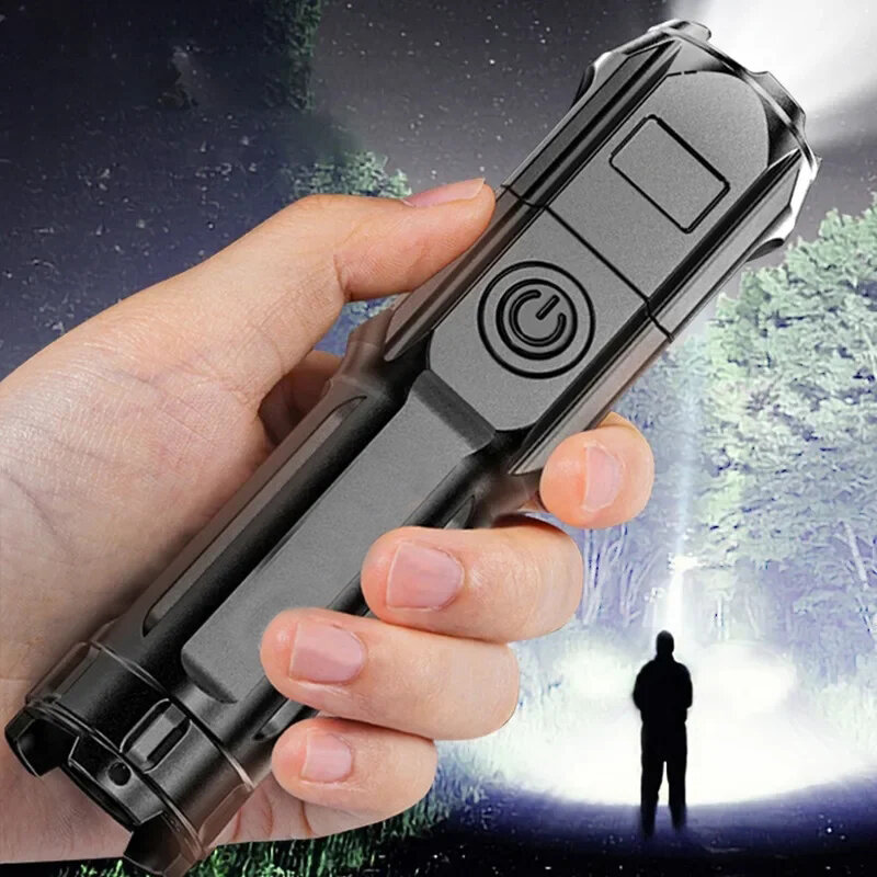 Strong Light Flashlight Rechargeable Zoom Giant Bright Xenon Special Forces Home Outdoor Portable Led Luminous Flashlight