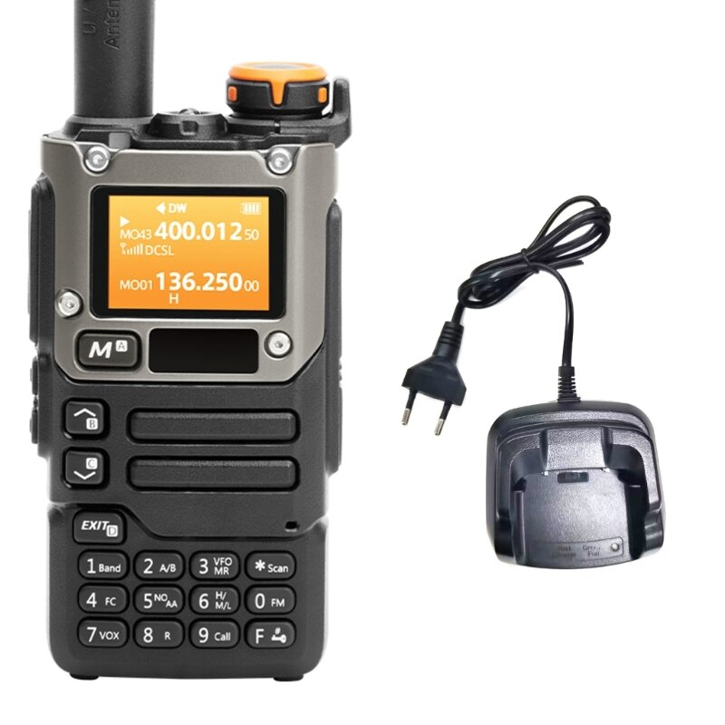 Рация для взрослых UVK5 UVK6 2-полосная радиостанция 200-канальная рация UHF VHF Ручная радиостанция с воздушными полосами 5 Вт