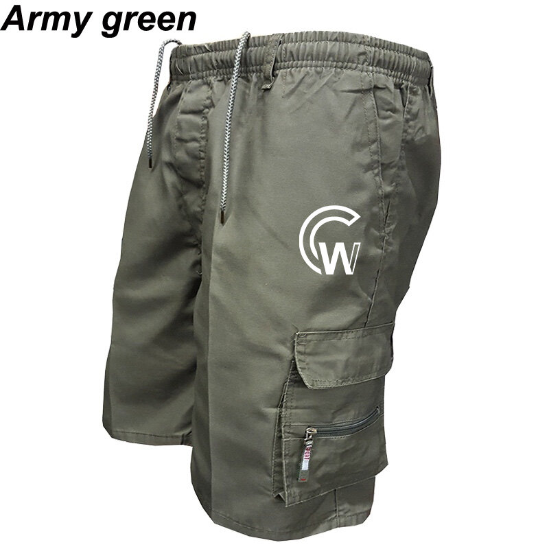Camouflage Men's Loose Cargo Shorts Casual Drawstring Summer Outdoor Basketball Pants Jogging Printed Vacation Sports Trousers