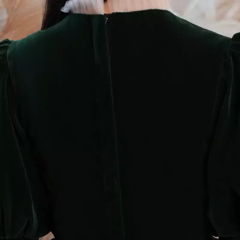 Черное элегантное винтажное бальное платье до пола с коротким рукавом и высоким воротом, Детские праздничные платья для причастия, платья для девочек на свадьбу A2074