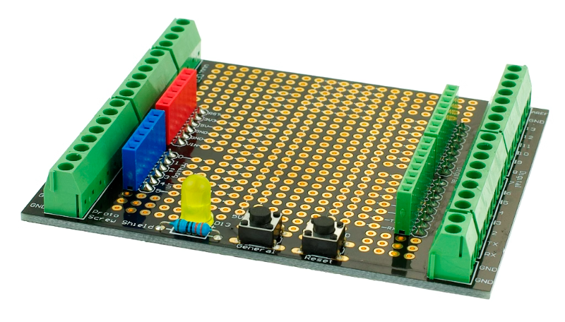 Prototyp końcówki karta rozszerzenia osłona Proto śrubowa zmontowana kompatybilna z Arduino
