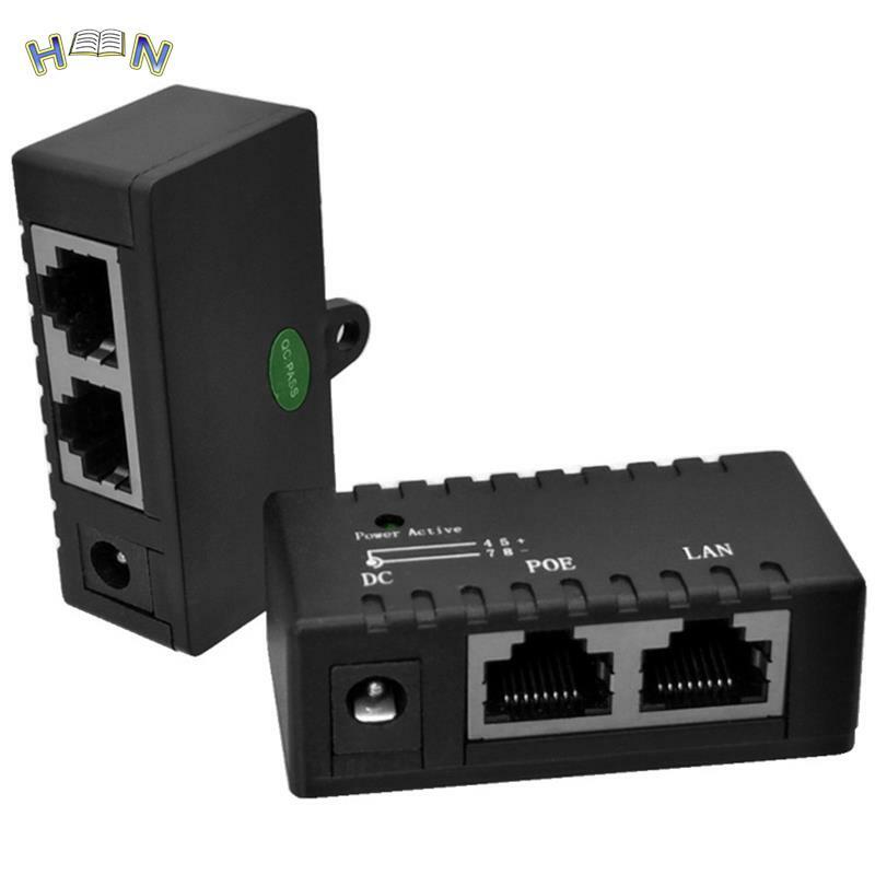 Diskon besar Gigabit Power Over Ethernet Pasif PoE Injector Splitter untuk CCTV kamera IP