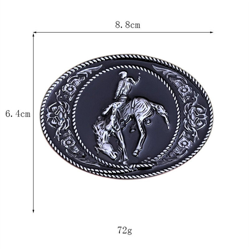 Equestrian belt buckle Western style