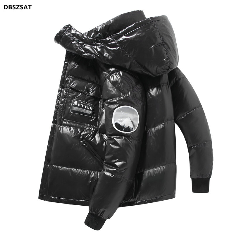2023 Men's Autumn Jacket Padded Down Hooded Parka Men Black Vintage Coat Male Spring Husband Zipper Windbreakers Warm Outerwear