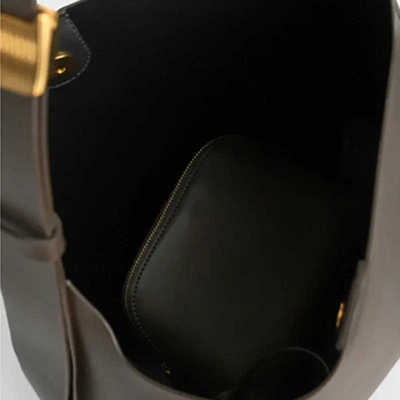 Bolso de mano con diseño de nicho de gran capacidad para mujer, bolso de hombro Simple Retro de estilo coreano, bolsos de diseñador de lujo