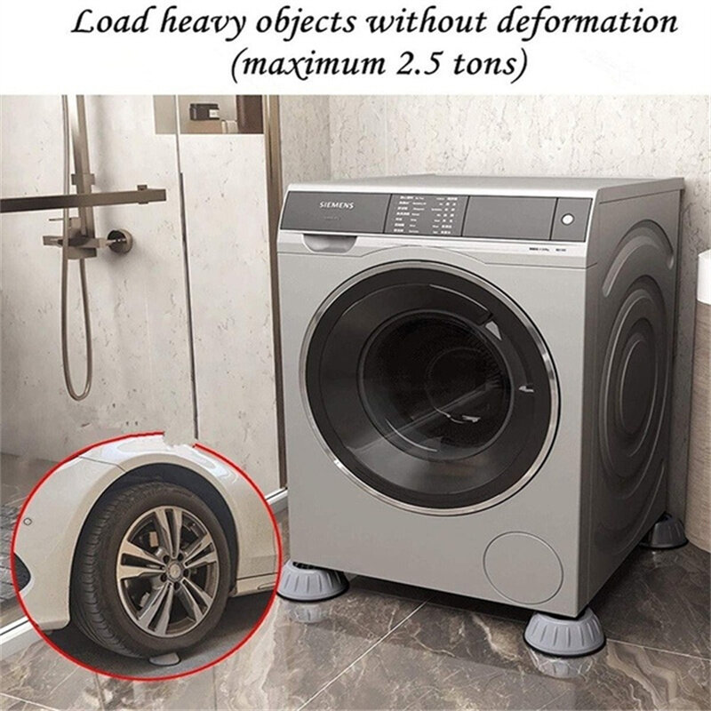 Anti Vibration Feet Pads Furniture Legs Silent Mat For Roller Washing Machine Support Base Dampers Stand Furniture Sliders