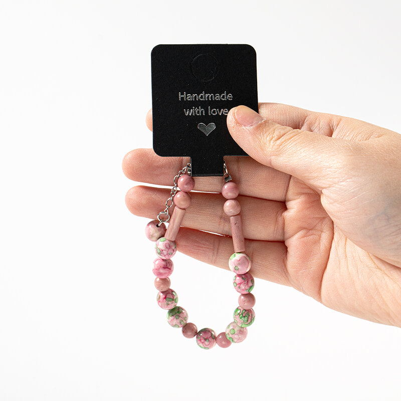 50 stücke klebende Armband Display-Karte Halskette Schmuck halter für Unternehmertum kleines Unternehmen verkaufen Verpackungs material Versorgung