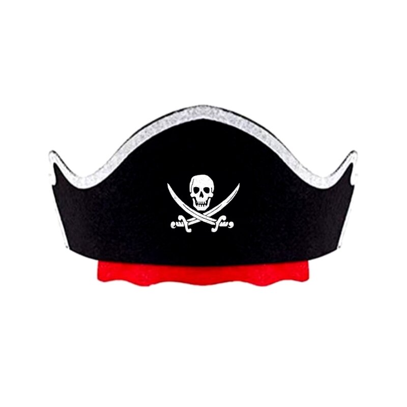Piraat Cosplay Kostuum Hoofddeksel Vilt Ooglapjes Nieuwigheid Halloween Party Props. Dropshipping