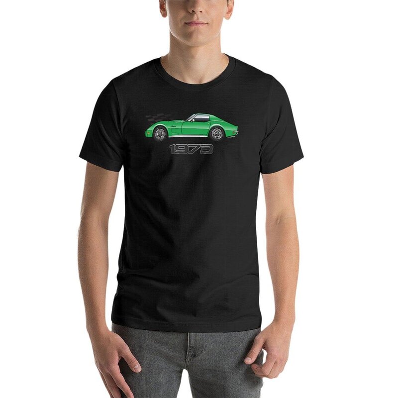 73 Green Coupe T-Shirt funnys oversized korean fashion Aesthetic clothing men clothes