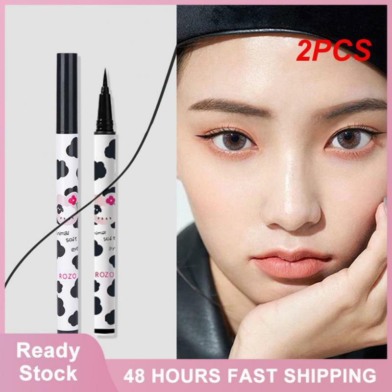 2PCS Eyeliner Liquid Pen Quick Drying Colorful Eyeliner High Quality Eyes Makeup Tool Ultra Fine Eyeliner Stain Resistant