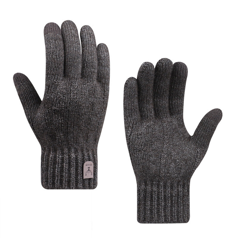 2023 nuovi guanti caldi da uomo touch screen invernale più guanti in pile guanti lavorati a maglia in lana calda fredda