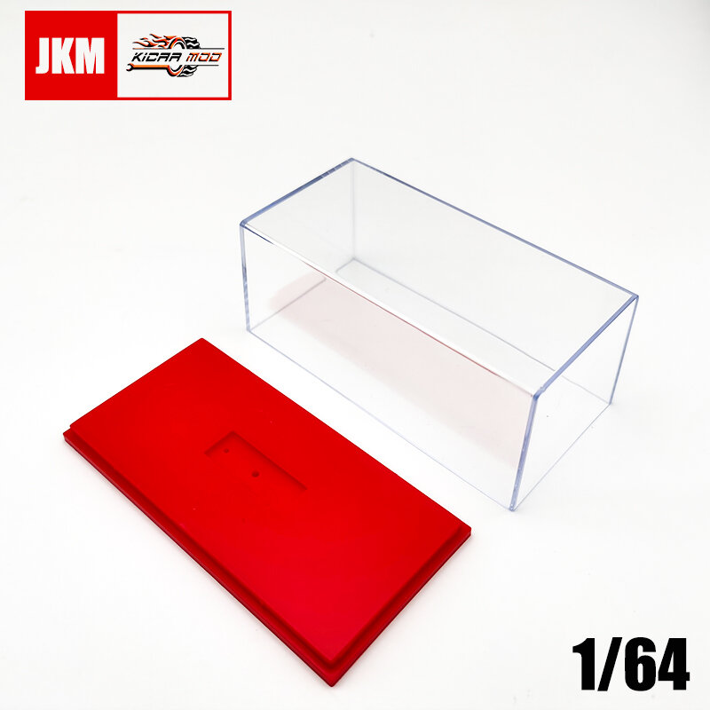 Acrílico vitrine para figuras de ação, à prova de poeira caixa clara, apto para 1:64 Mini tamanho