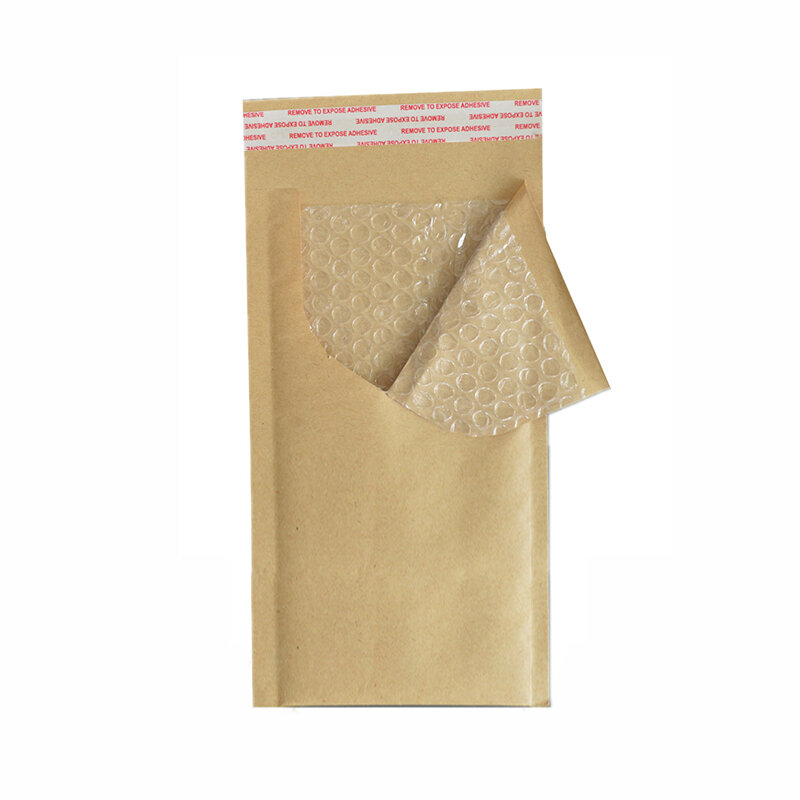 11x29cm sacchetto di bolle di carta Kraft sacchetti di spedizione a strisce lunghe forniture di imballaggio antiurto orologi/gioielli proteggono la busta a bolle