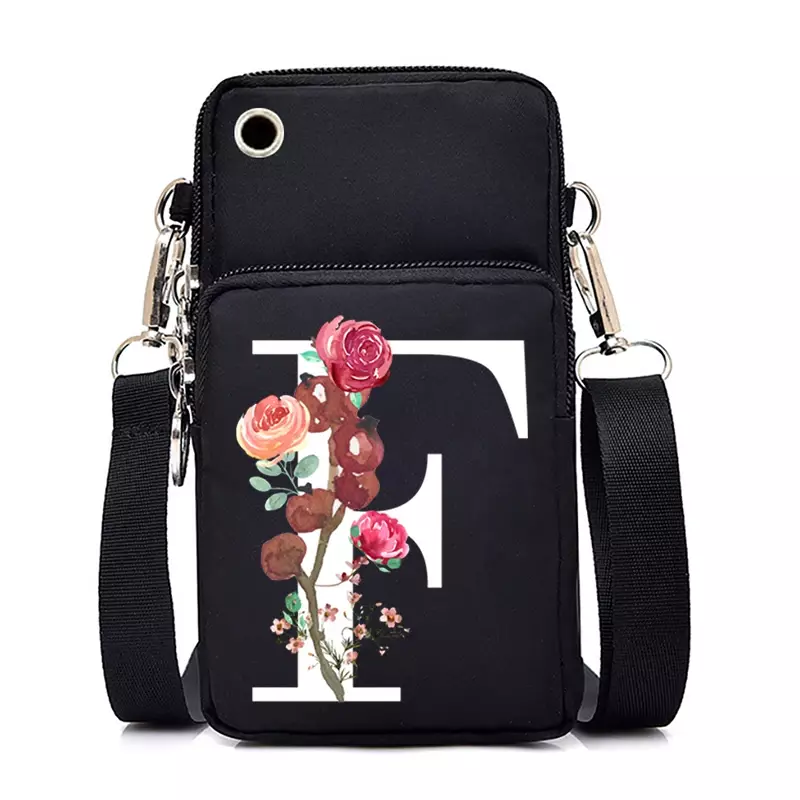 Designer Bag Cell Phone Bags Women Men 26 Floral Alphabet A-Z Fashion Portable Small Outdoor Sports Arm Shoulder Crossbody Bag