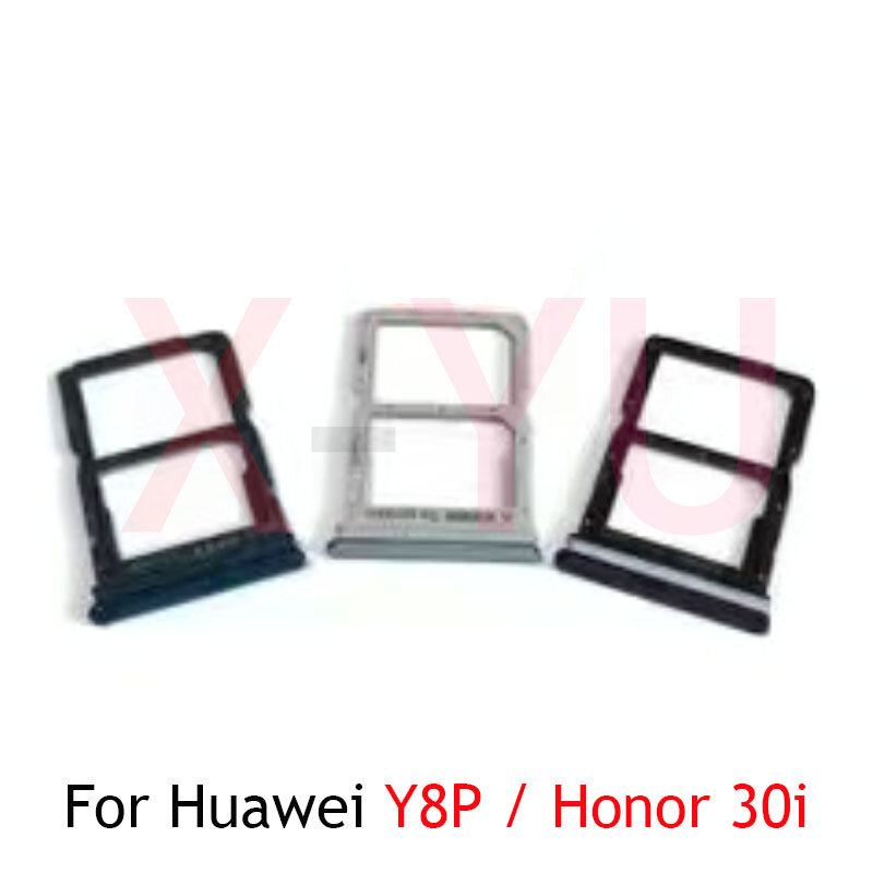 Bandeja de tarjeta SIM para Huawei Y8P / Honor 30i, adaptador de ranura, piezas de reparación de repuesto, 10 unidades