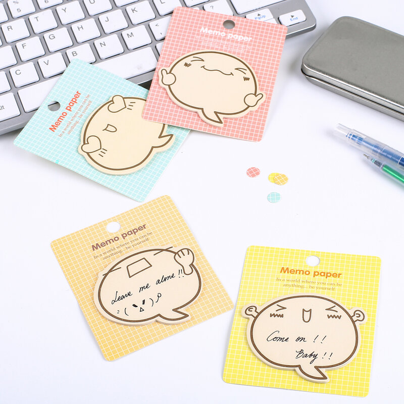 20 Sheets Korean Cute Kawaii Sticky Notes Memo Pads Post Notepads 3D Teacher Aesthetic Stationery Wholesale School Office Supply