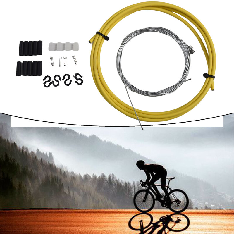 Cable de cambio de conducto con hebilla de Cable, 3 O anillos, accesorios de bicicleta, desviador de cambio de Leve, 2 hebillas de núcleo de alambre