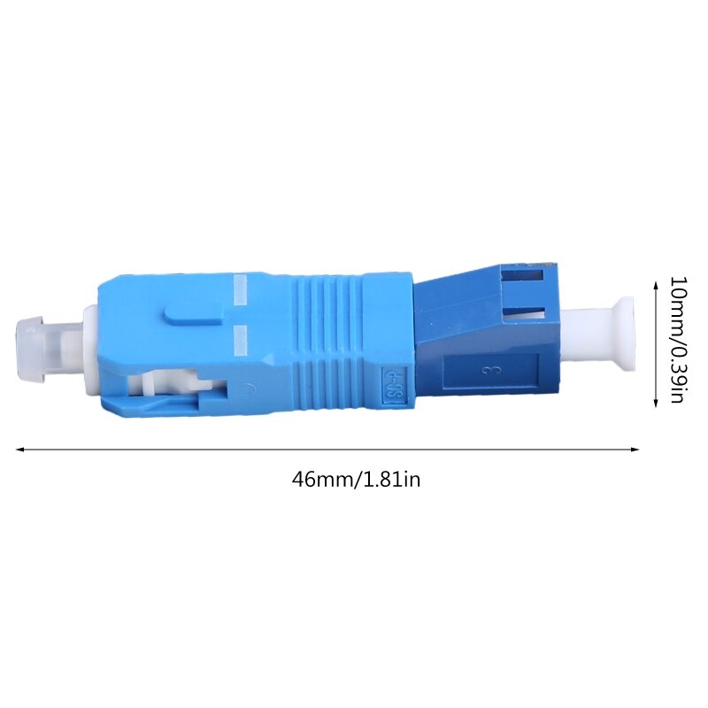 Single Mode SC Male to LC Female Hybrid Optical Fiber Adapter Connector for Optical Power Meter Accessories P9JD