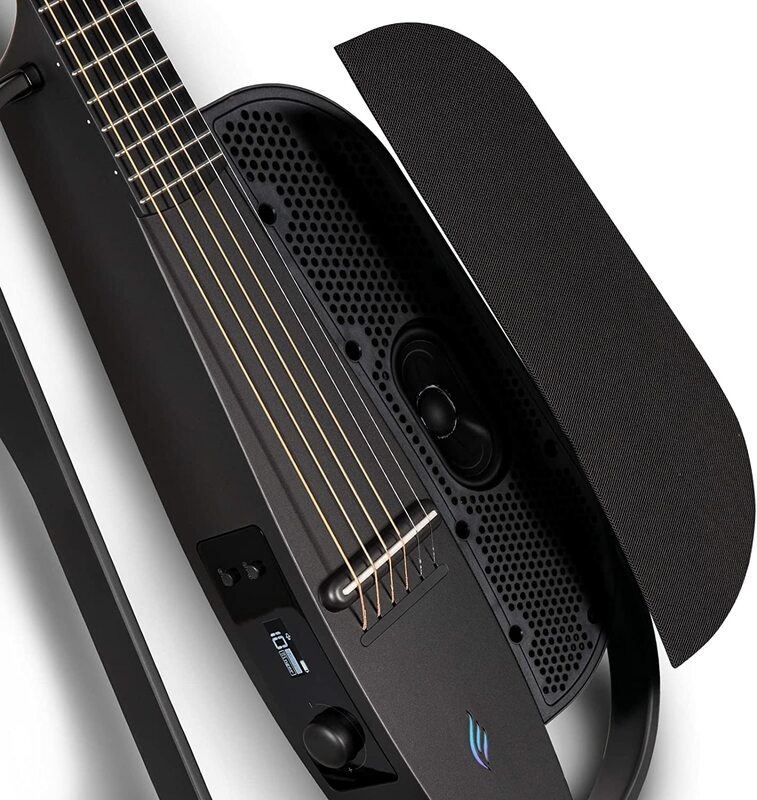 Enya nexg guitarra de áudio inteligente 38 Polegada fibra carbono guitarra com caso/microfone sem fio/cabo de áudio/cinta/cabo de carregamento