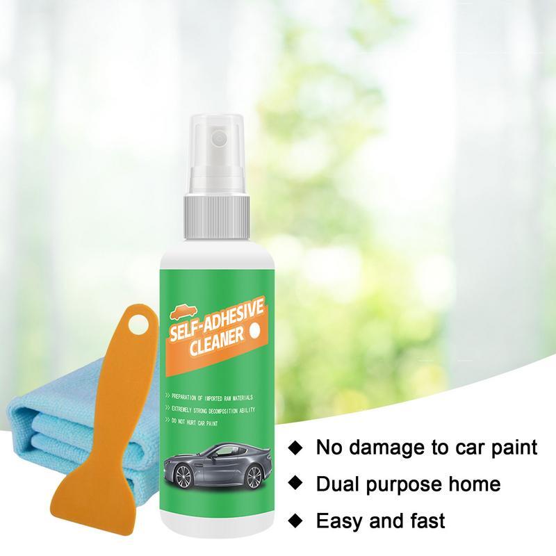 Removedor rápido y fácil de etiquetas, pulverizador con raspador, película para ventana de coche, eliminador rápido y fácil de pegatinas