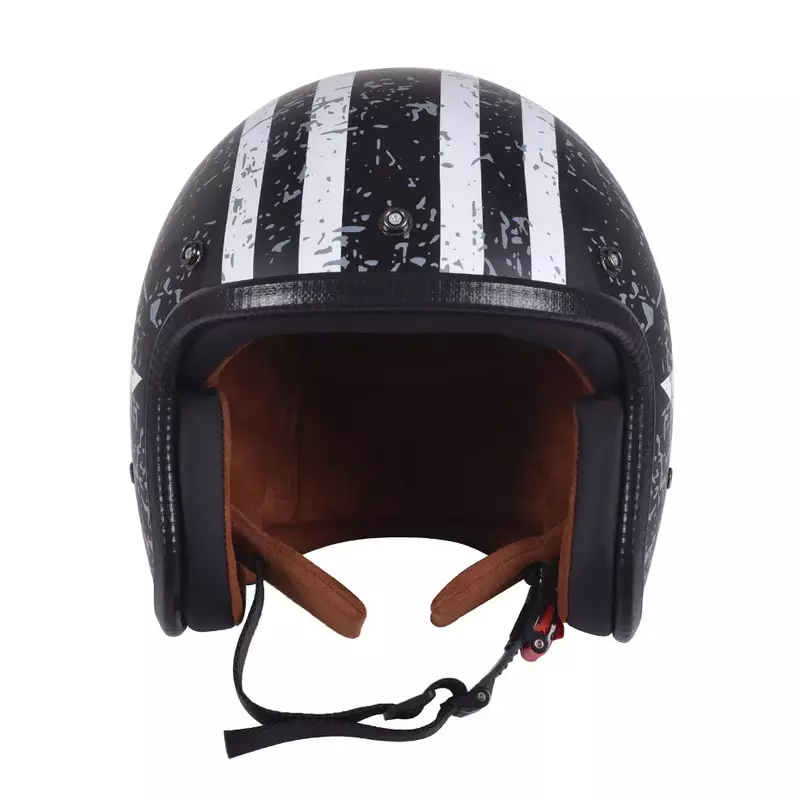 Retro Half Open Motorcycle Helmet Jet Motocross Accessories Casco Moto Helmet 3/4 Open Face Vintage Helmet Four Seasons Capacete