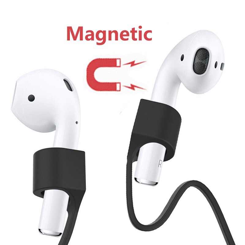 Airpods 3 磁気吸引シリコンストラップアクセサリー Apple pro 2 Bluetooth ヘッドセット磁気紛失防止ロープに適しています。 磁気シリコンストラップ付き滑り止めヘッドセット,磁気コード付き,ロス防止,1または5ユニット