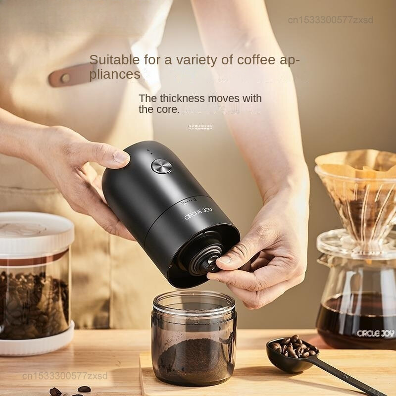 Xiaomi Kreis Freude elektrische Kaffeebohnen mühle drahtlose tragbare voll automatische wasserdichte leicht zu reinigende spezial isierte Kaffeemühle