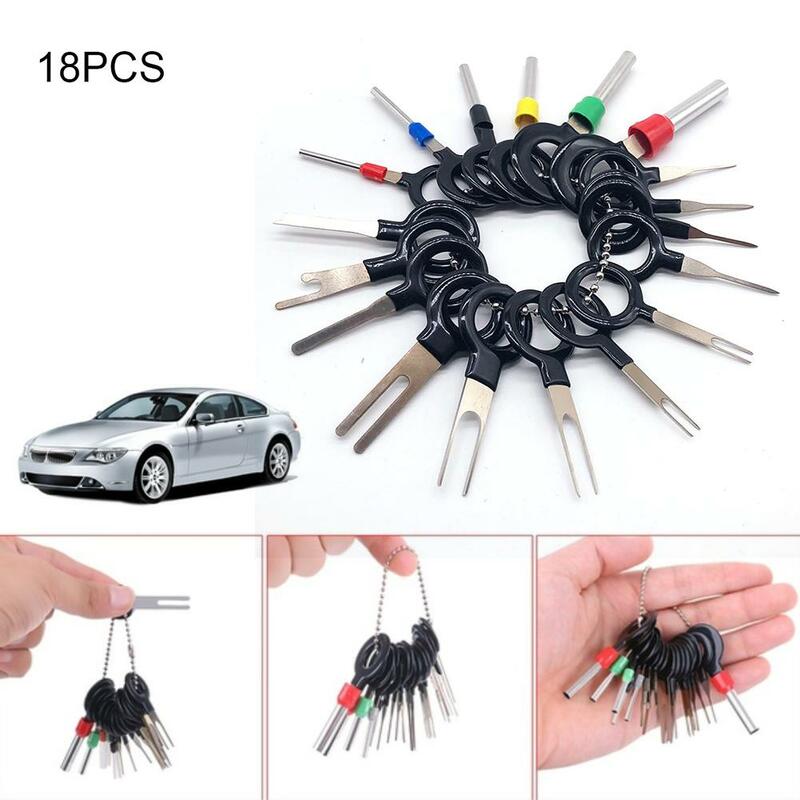 18Pcs Car Terminal Removal Repair Tools Electrical Wiring Crimp Connector Pin for Citroen C2 C3 C4 C8 PEUGEOT 308 207 307 3008 5