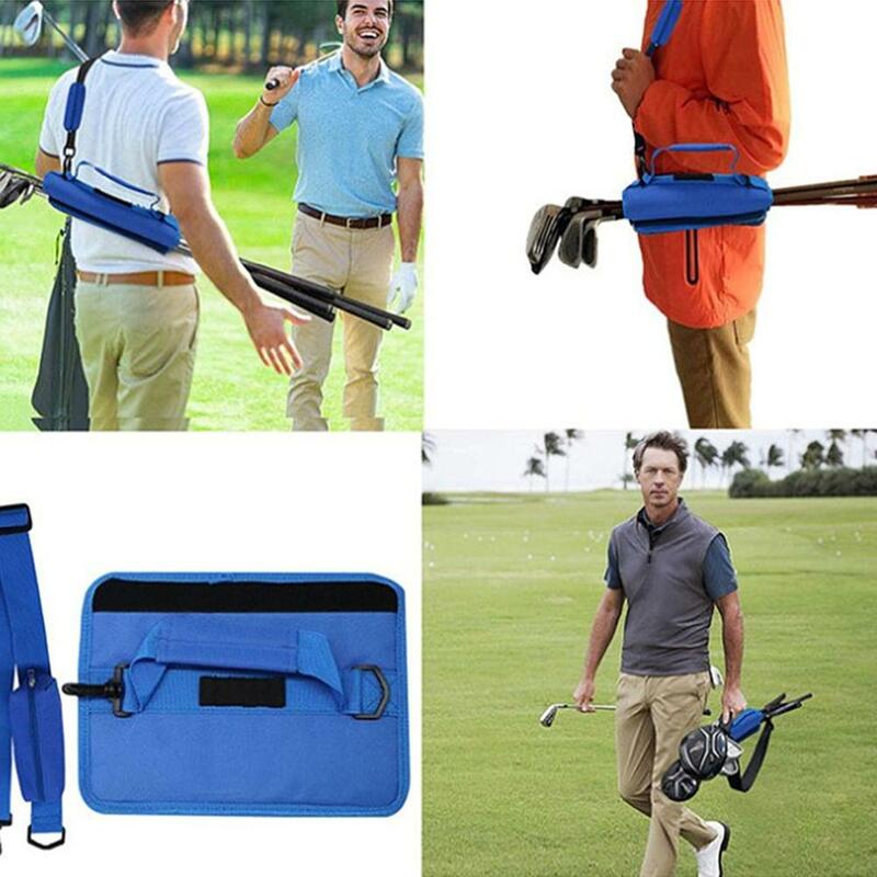 Mini sac de club de golf léger pour hommes et femmes, sac de transport pour club de golf, sac à crayons de golf, tissu en nylon léger, sac de voyage en maille