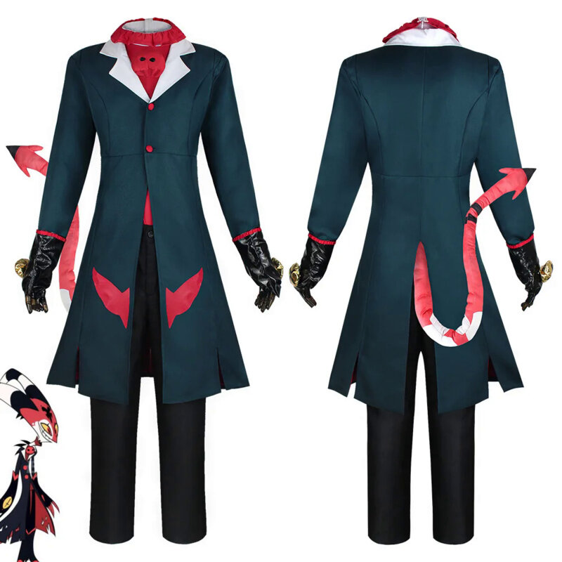 Anime  Cosplay Hotel ALASTOR Hazbin Angel Dust cosplay costume Halloween performance suit
