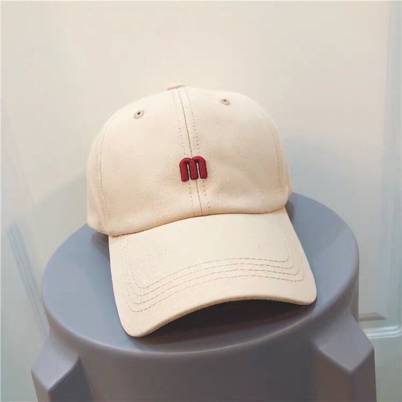 Cotton Baseball Cap Hot Sale Letter Embroidery Versatile Dad Hats Breathable Anti-Sun Fishing Cap Outdoor Sports