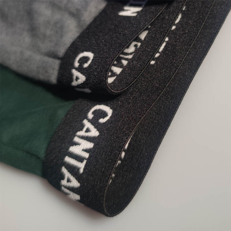 CANTANGMIN-bóxer largo de algodón para hombre, ropa interior cómoda y transpirable, pantalones cortos de marca