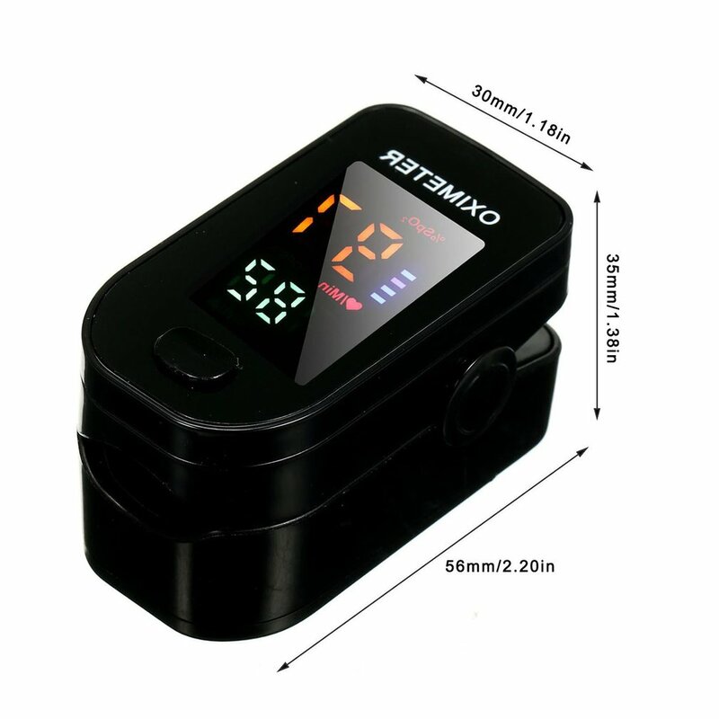 Oximeter เครื่องวัดความอิ่มตัวของนิ้วมือดิจิตอลหน้าจอ LED คลิป SPO2 PR Monitor ออกซิเจนในเลือดความอิ่มตัวของ