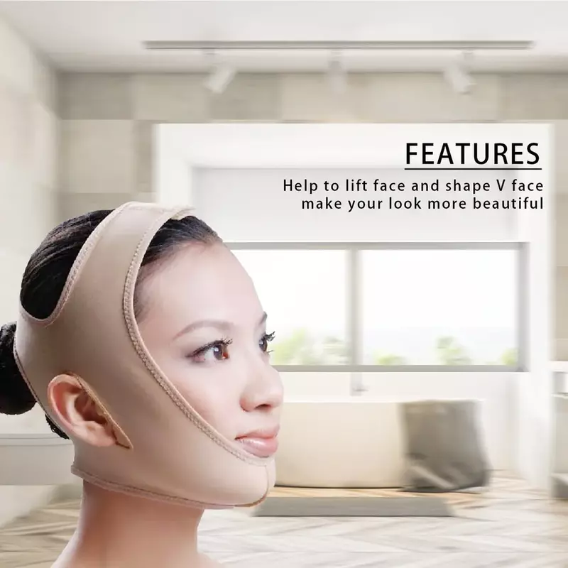 Wyszczuplająca twarz maska na twarz Lifting wyszczuplająca maska policzkowa Anti Sagging V kształt twarzy pasek bandaż dla kobiet
