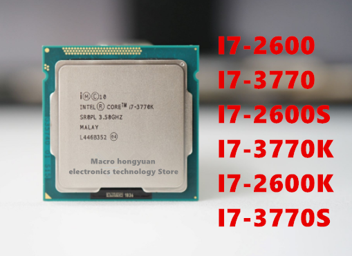 I7-2600 d'origine I7-3770T I7-2600S I7-3770K I7-2600K I7-2600K I7-3770S I5-2500K I5-2550K I5-3570K quad-core 1155