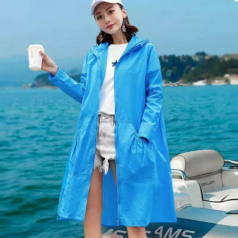 2024 Kapuzen jacke Sweatshirts Streetwear Wind breaker lange Ärmel koreanische Mode lässig lange Bomber jacke Frauen kleider