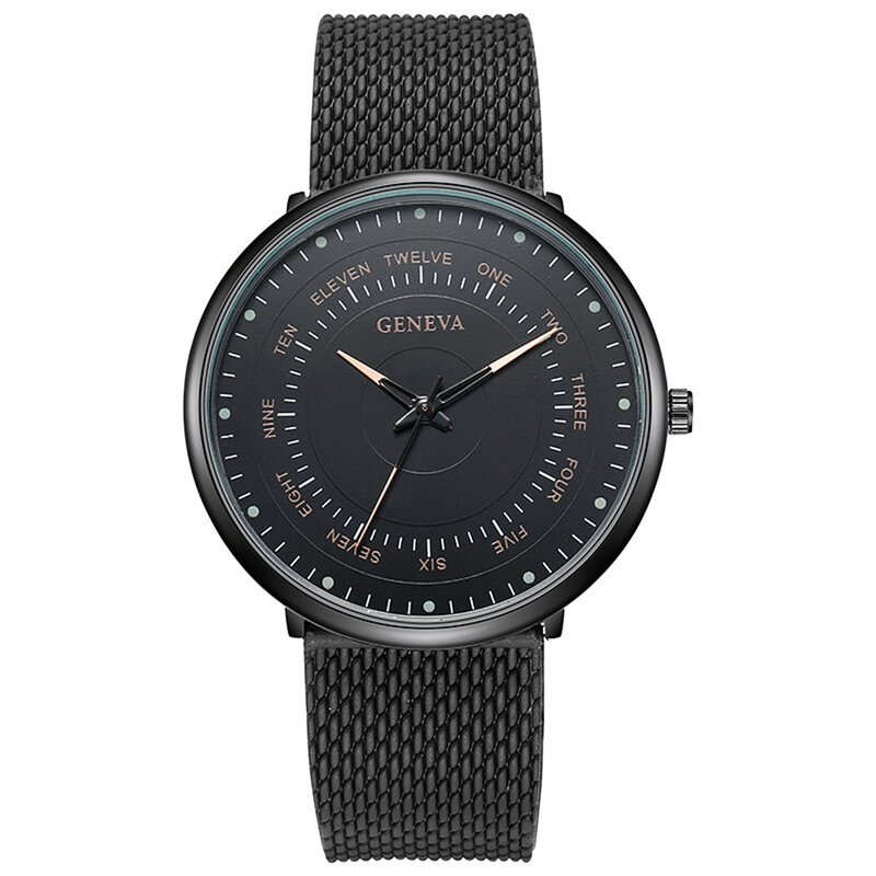 Reloj de pulsera de cuarzo con correa de malla de acero inoxidable para hombre, cronógrafo de negocios, informal, de lujo, a la moda, 2022