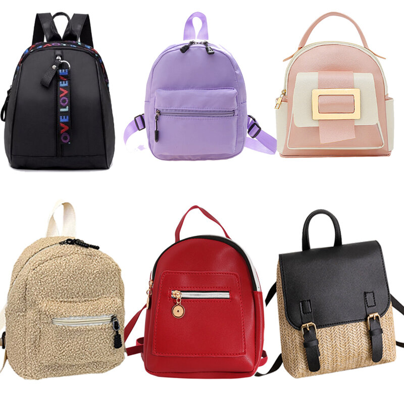 Tas ransel Mini wanita, tas bahu kulit Pu wanita untuk Remaja Putri, tas sekolah wanita kecil baru modis