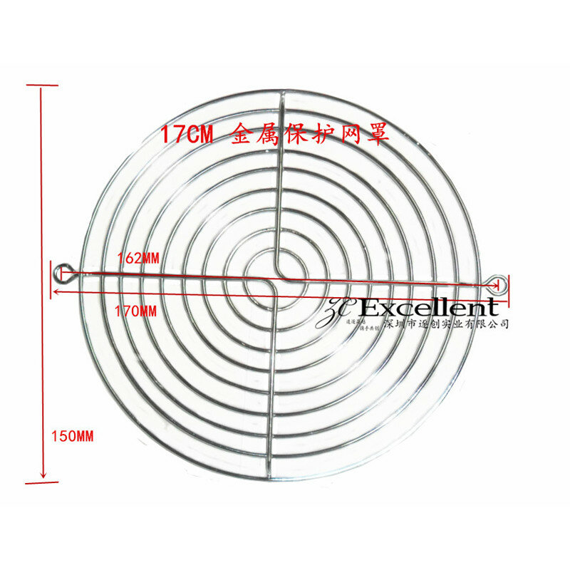 Сетка для вентилятора охлаждения 17 см 172x51 мм, эллиптическая сетка для защиты вентилятора из нержавеющей стали 304