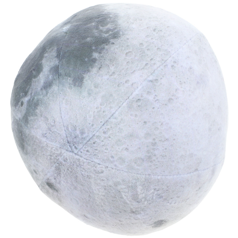 Almohada de bola de felpa de Luna simulada, accesorios de ciencia y educación del planeta cósmico, adornos de decoración de fiesta, el esférico suave