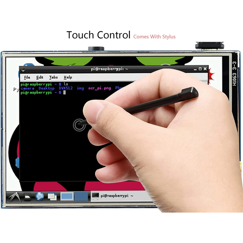 Waveshare-Resistive Touch Screen IPS LCD, 480x320 resolução controlador para Raspberry Pi, 3.5 ", 4B, 3B +, 3B, 2B, A +, B +