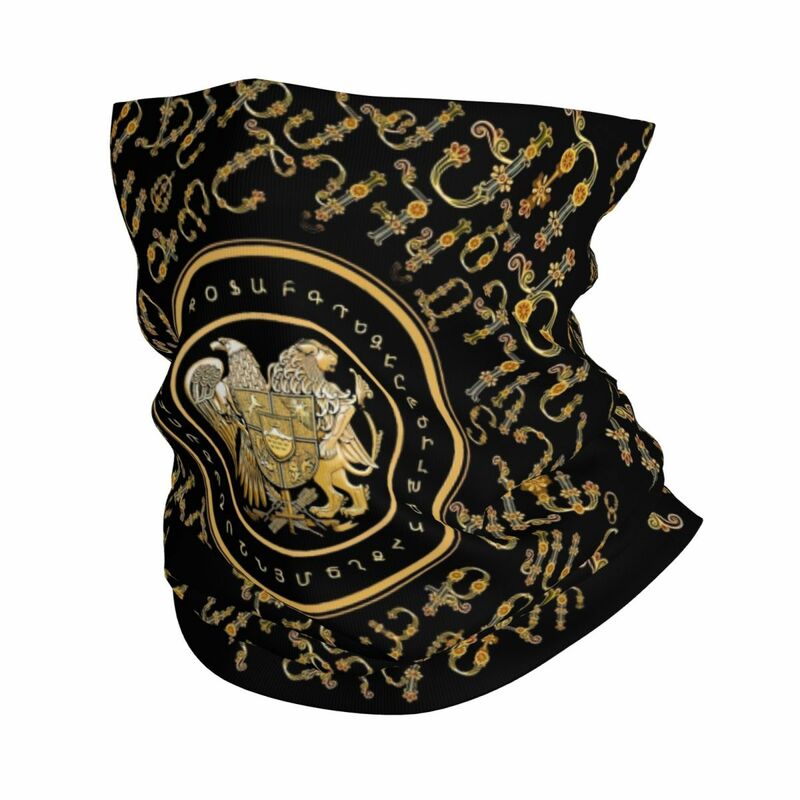 Бандана для шеи в арменском стиле, шарф-накидка с принтом герба армянского флага, теплый шарф для велоспорта, всесезонный унисекс для туризма и взрослых