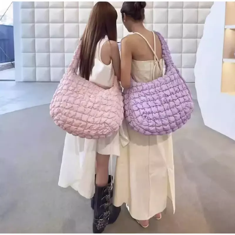 Cos Cloud Bag große Kapazität Knödel tasche solide Schulter Daunen Einkaufstasche Frauen weiche trend ige Umhängetaschen für Mädchen reisen Sommer