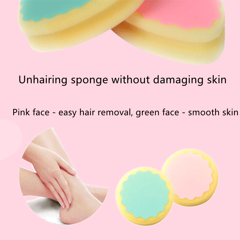 Hot 1pcs Sponges Beauty Magic Painless Hair Removal Depilation Sponge Pad Remove Hair Remover Soft Depilation Tools