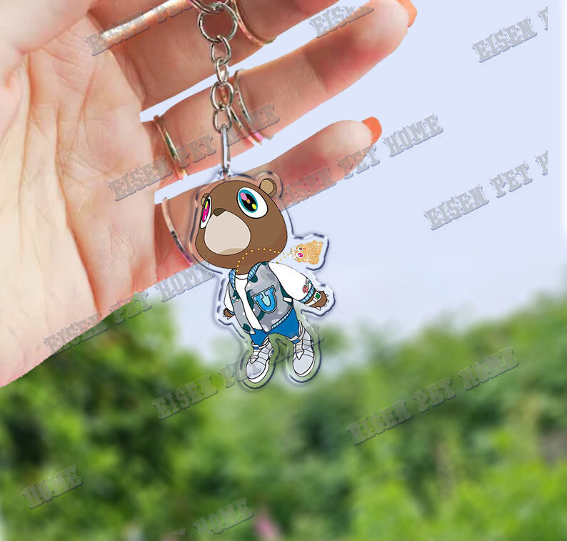 Rapper Kanye KeyChain for Accessories Bag YE Heartbreak Again Pendant Keyring Chains Keychains Christmas Gifts