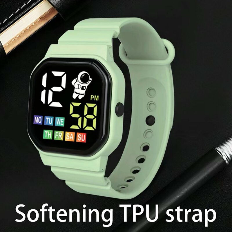 Orologio sportivo impermeabile per bambini cinturino in Silicone per esterni orologi elettronici Display settimana LED Smartwatch digitale per bambini
